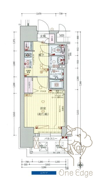 プレサンス新大阪ストリームの間取り