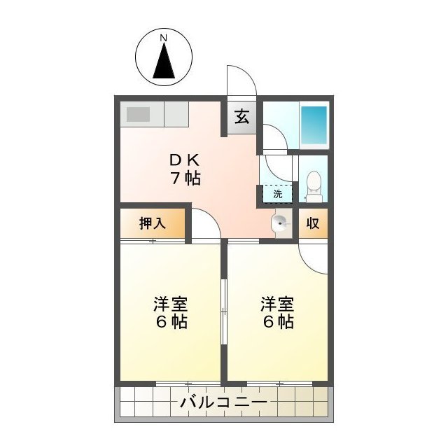 シティハイムハイツ２６の間取り