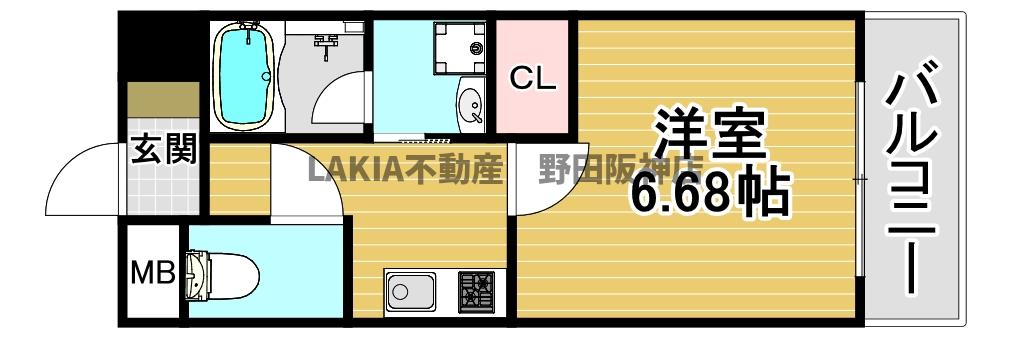 WOB西九条の間取り