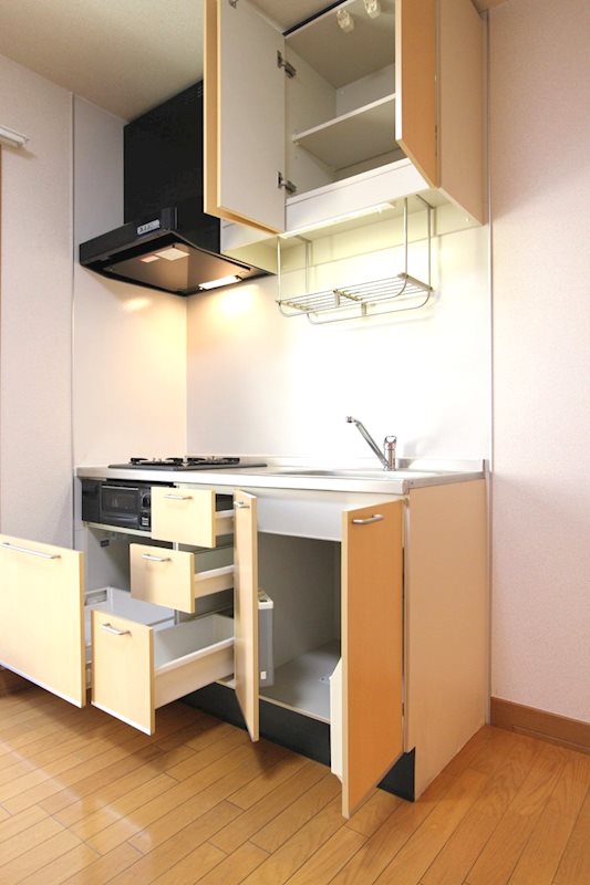 キッチン　収納も大容量☆