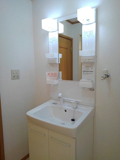 洗面設備　忙しい朝に便利なシャンプードレッサー付