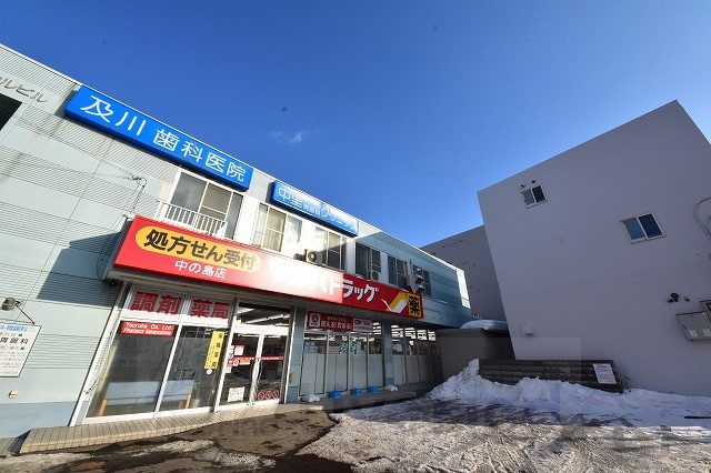 ドラックストア　調剤薬局ツルハドラッグ中の島店（ドラッグストア）まで829m