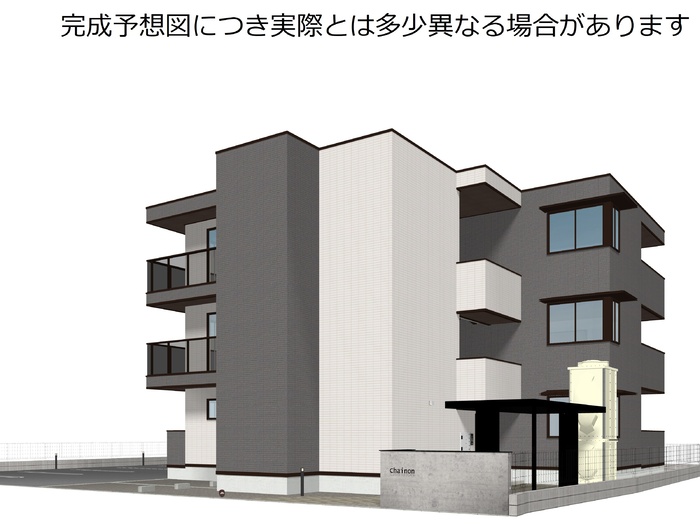 建物外観　※完成予定イメージパース図