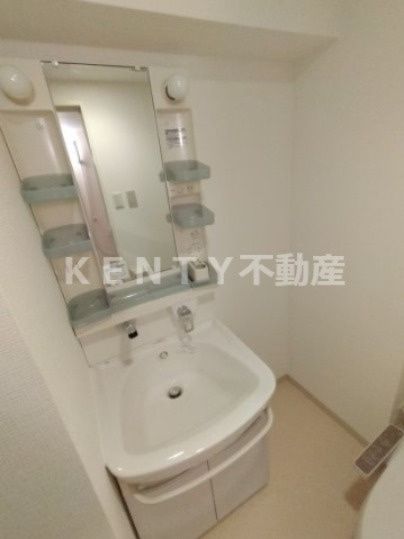 洗面設備　独立洗面化粧台が付いています