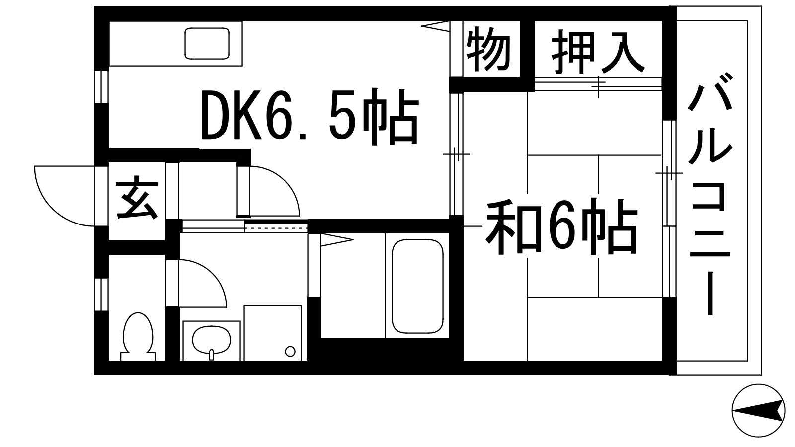 阪急宝塚線 池田駅 徒歩12分 9階建 築34年の間取り写真