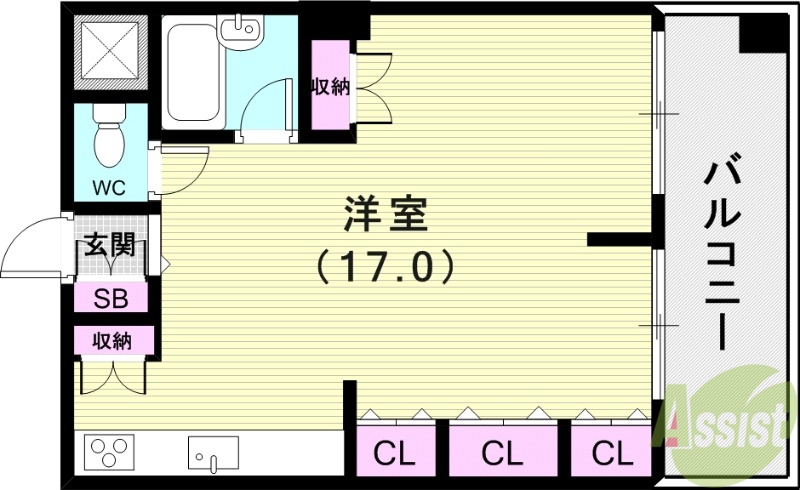 第2新神戸サンクレバーの間取り写真