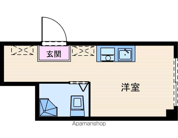 地下鉄堺筋線 長堀橋駅 徒歩6分 7階建 築51年の間取り写真