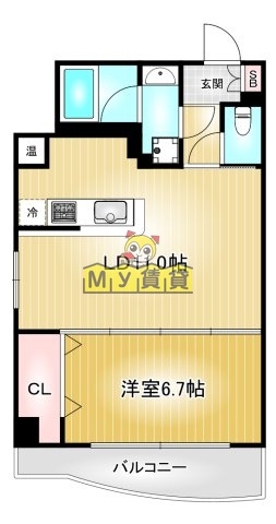地下鉄東山線 今池駅 徒歩4分 11階建 築22年の間取り写真
