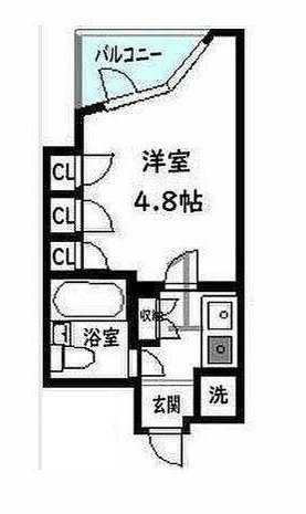 京成本線 京成高砂駅 徒歩3分 5階建 築33年の間取り写真