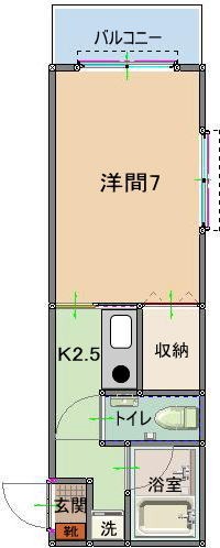 トーマスあげなの間取り写真
