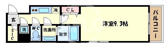 アーバンフラッツ心斎橋の間取り写真