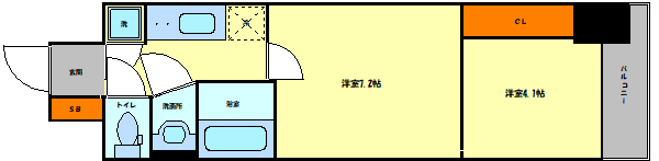 SERENiTE本町エコートの間取り写真