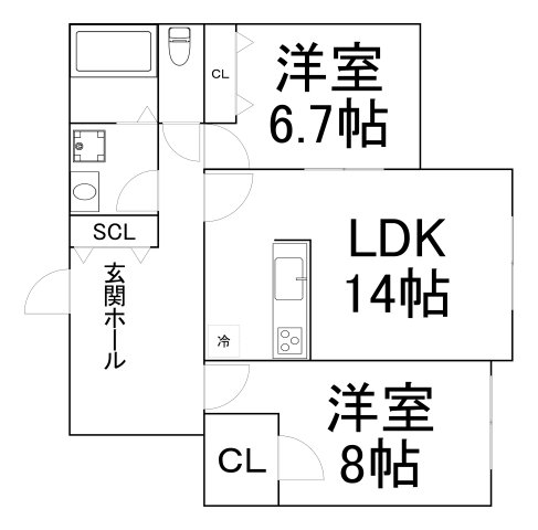 パークハイムふかえの間取り写真