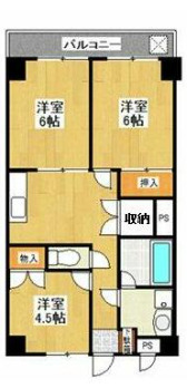 ＪＲ東海道本線 戸塚駅 バス乗車時間：10分 最寄りバス停で下車 徒歩2分 6階建 築45年の間取り写真