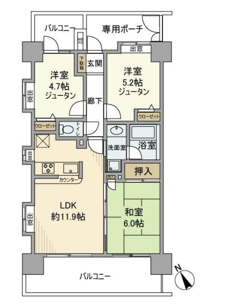 ライオンズステーションプラザ町田の間取り写真