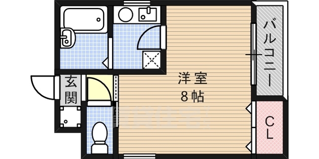 神戸市東灘区御影中町のマンションの間取り