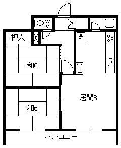 セントラルハイツ　４０６の間取り