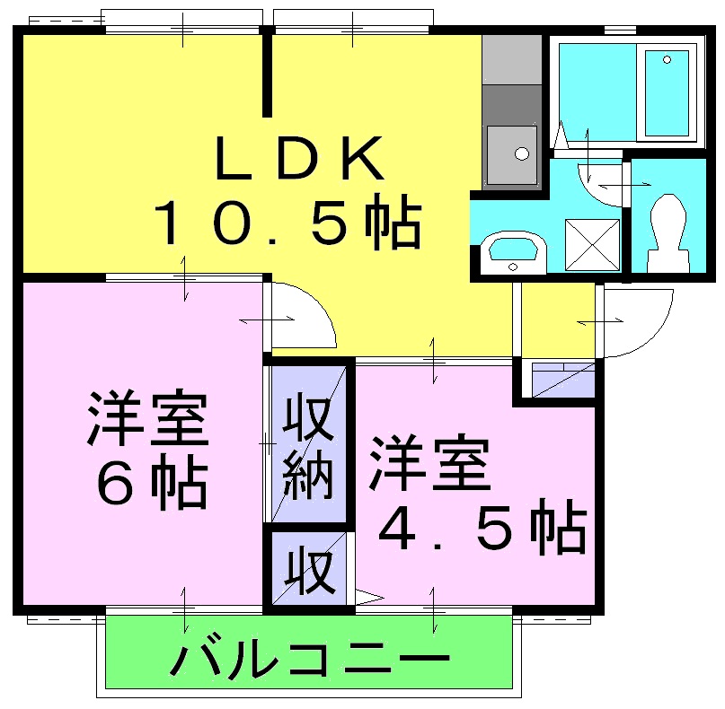 サンライフ東富井の間取り