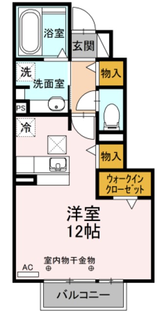 富士市本市場のアパートの間取り