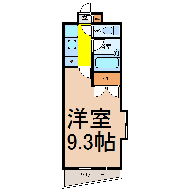 名古屋市名東区照が丘のマンションの間取り