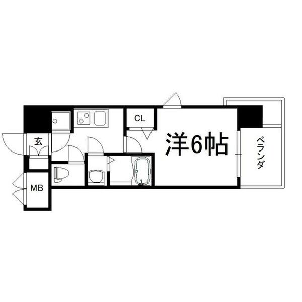 尼崎市杭瀬本町のマンションの間取り