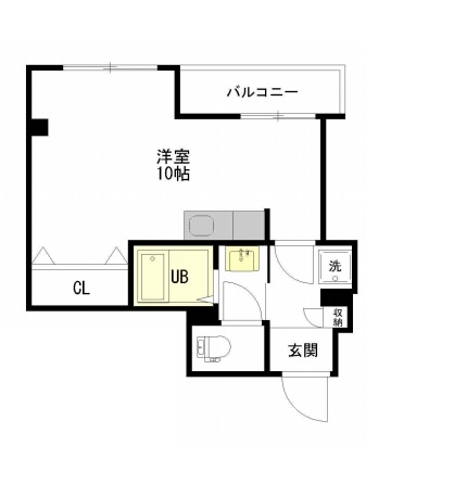 堺市堺区中之町西のマンションの間取り