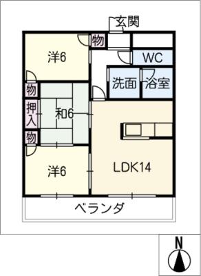 レヂデンス土屋の間取り