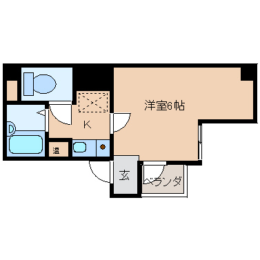 奈良市林小路町のマンションの間取り