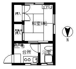 東京都中野区丸山２（アパート）の賃貸物件の間取り