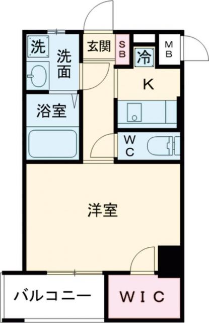 神戸市中央区花隈町のマンションの間取り