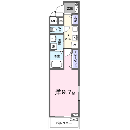 【ジェルメＭの間取り】