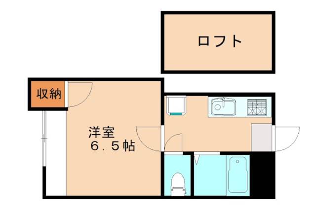 北九州市八幡西区森下町のアパートの間取り