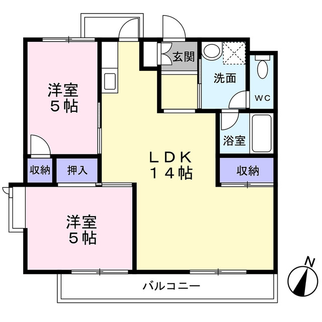 パレーたちばな第８の間取り