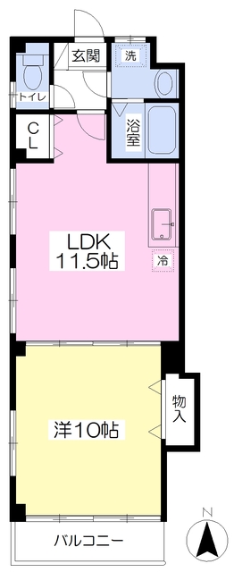 プラード古町の間取り