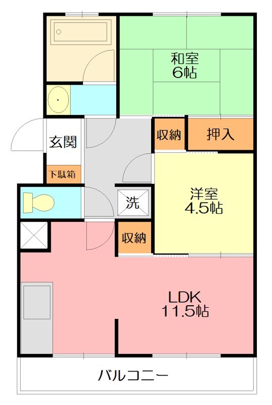 サンモール鳥居の間取り