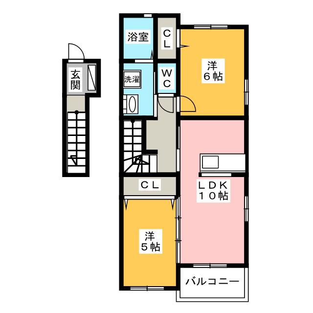 カーサグランデ　Ａの間取り