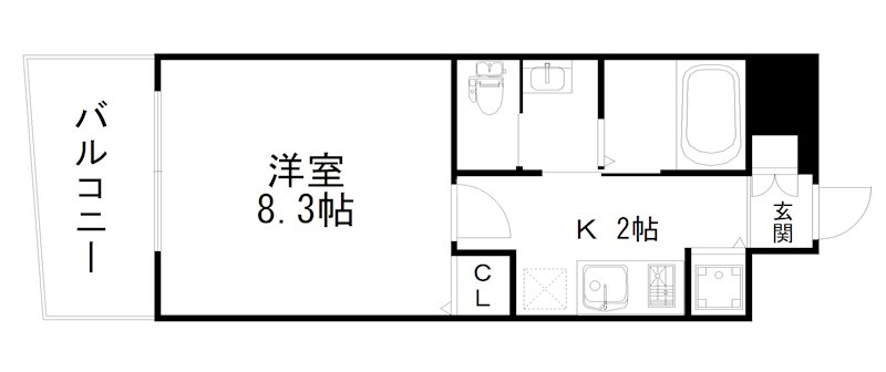 casa verde高辻の間取り