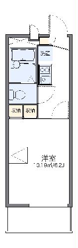 レオパレスアサヒ　アズールの間取り