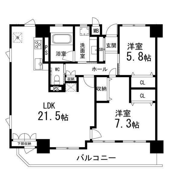 ＲＯＹＡＬ　ＰＡＬＡＣＥ　ＶＩＡＬＥ柏木の間取り