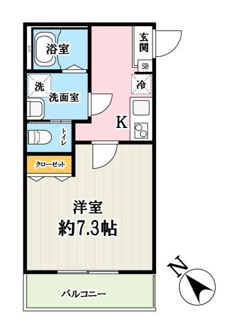 ふじみ野市鶴ケ舞のアパートの間取り