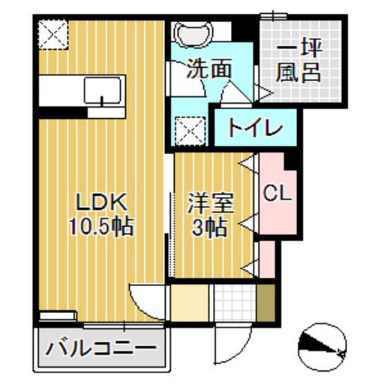 プレミューズ春日の間取り