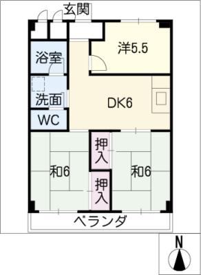 太平コーポラスIの間取り