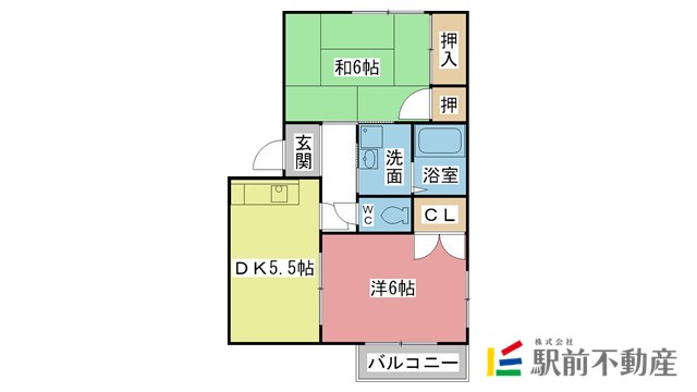 リベラル鍋島IIの間取り