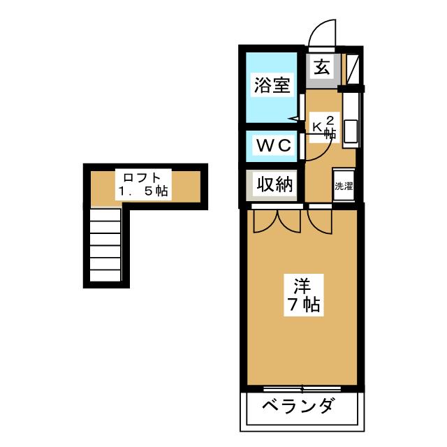 コテージ恵和IIの間取り