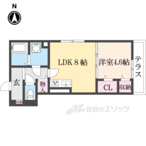 Ｄ－ＲＯＯＭ富野乾垣内の間取り