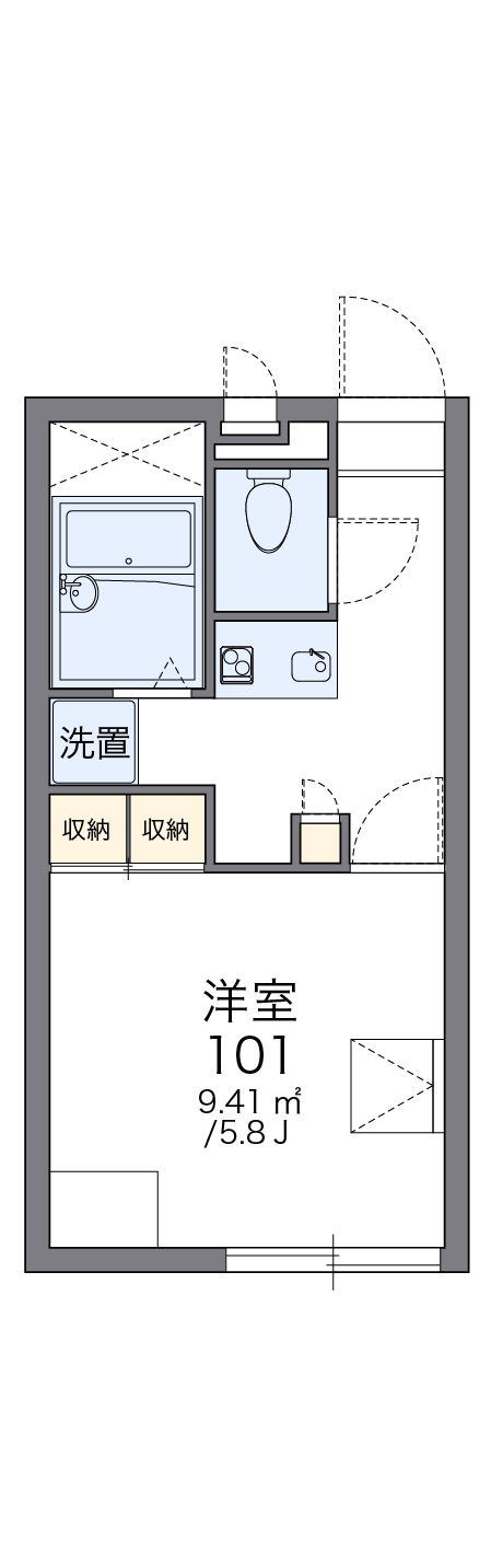 レオパレスアリナンの間取り