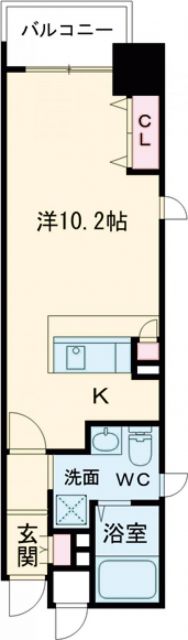 【堺市堺区大町東のマンションの間取り】