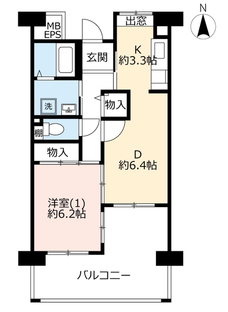 ＵＲグリーンヒルズ東久留米の間取り