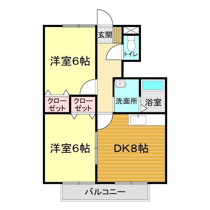 サンパティ美貴２の間取り