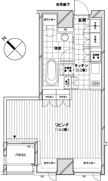 CASTALIA 銀座の間取り